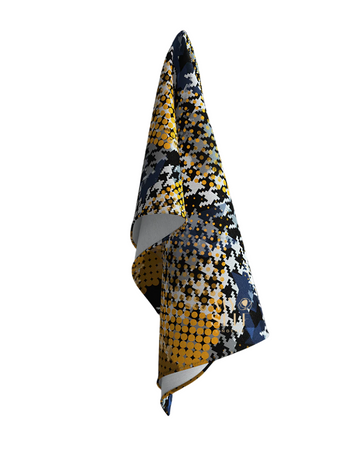 Tie Ur Knot Geometric Houndstooth Print Square myselflingerie.com